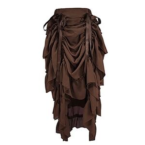 Cacycasa Brown Steampunk Skirt